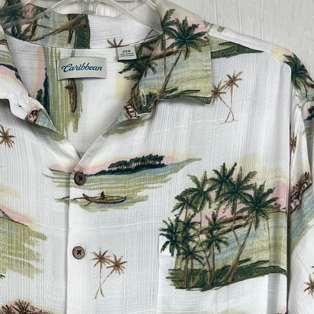 Caribbean Hawaiian shirt men’s 3XB
tropical print palm trees - Picture 2 of 6